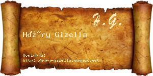 Háry Gizella névjegykártya